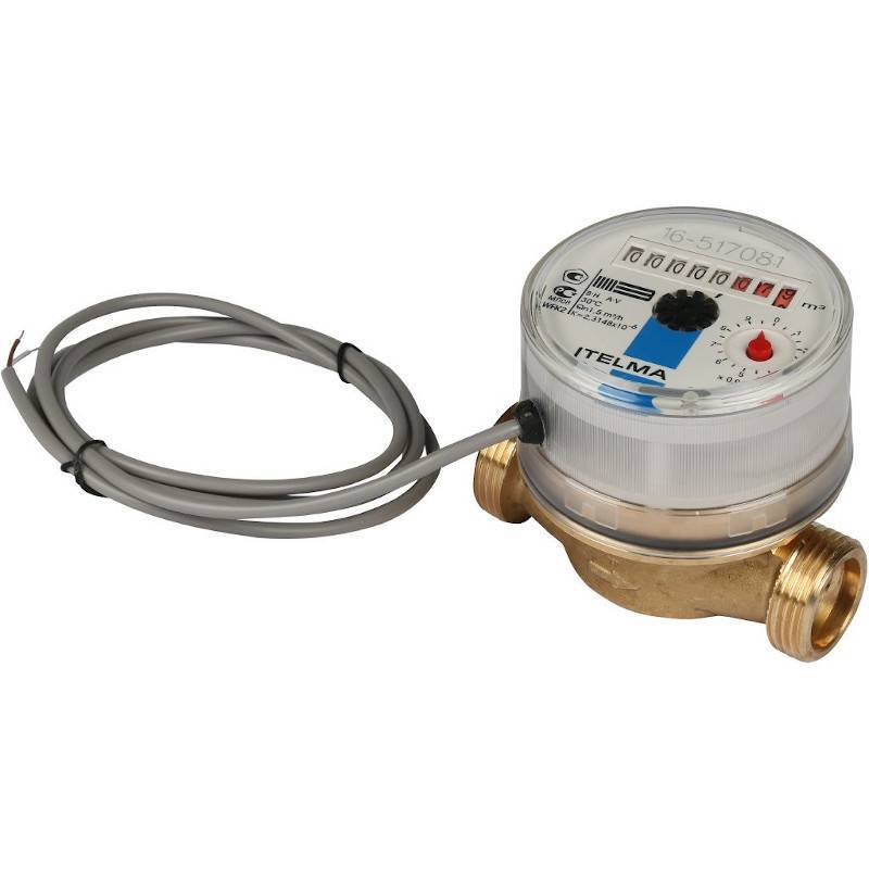 Счетчик холодной воды Итэлма WFK24 3/4 L=110 мм с импульсным выходом WFK24.D110.1L