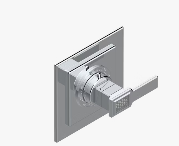 Смеситель для душа THG Metropolis Clear crystal with lever встраиваемый цвет никель A2BB0115EN16EC