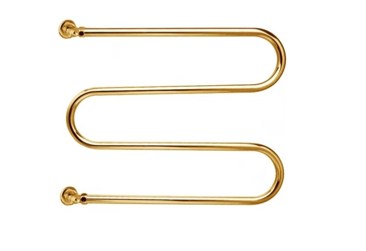 Полотенцесушитель водяной Margaroli Vento 402 600x125x530 мм золото 402 GO