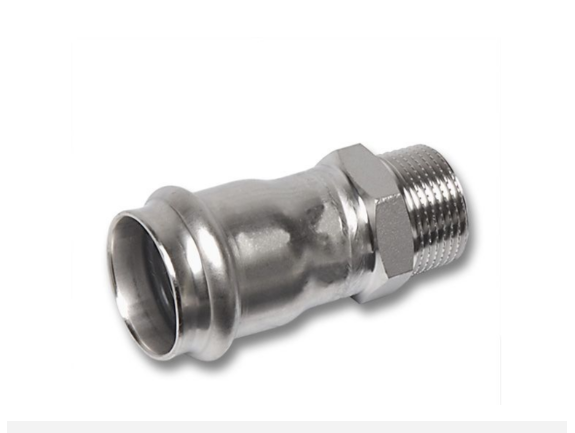 Ниппель переходной, Sanha, NiroPress 316L, ВПр-НР, ø28x3/4, 9243G.3