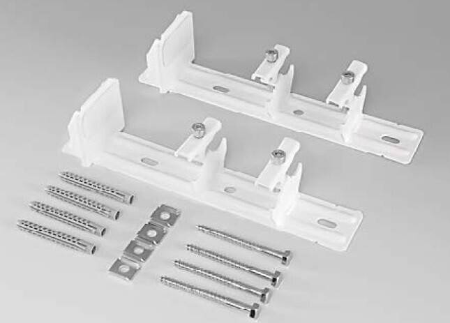 Комплект кронштейнов быстрого монтажа Zehnder короткие RAL 9016 ZB0233