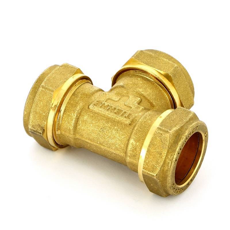 Тройник обжимной Tiemme 22х22х22 мм 1000013