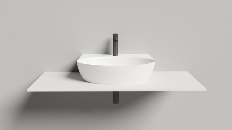 Раковина подвесная Salini ALDA Wall 02 580x450x150 мм белая глянцевая 140312G