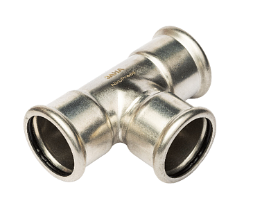 Тройник Sanha NiroPress AISI304L пресс 108x76.1x108 мм 691130108761083