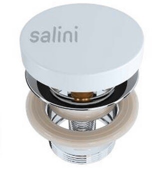 Донный клапан для ванн Salini D 402 белый матовый 152301M