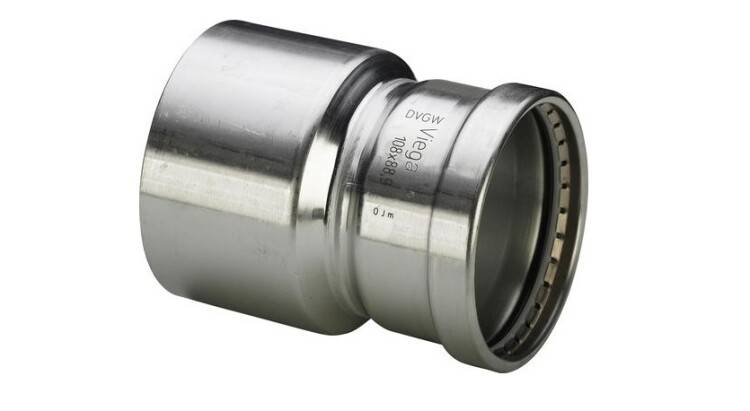 Редукционная вставка Viega Sanpress Inox XL с SC-Contur 76,1x64 мм 578114