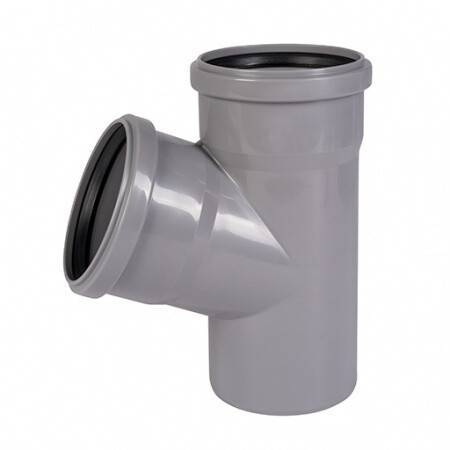 Тройник Ostendorf HT HTEA 67° 110/50 мм RAL 7037 115320