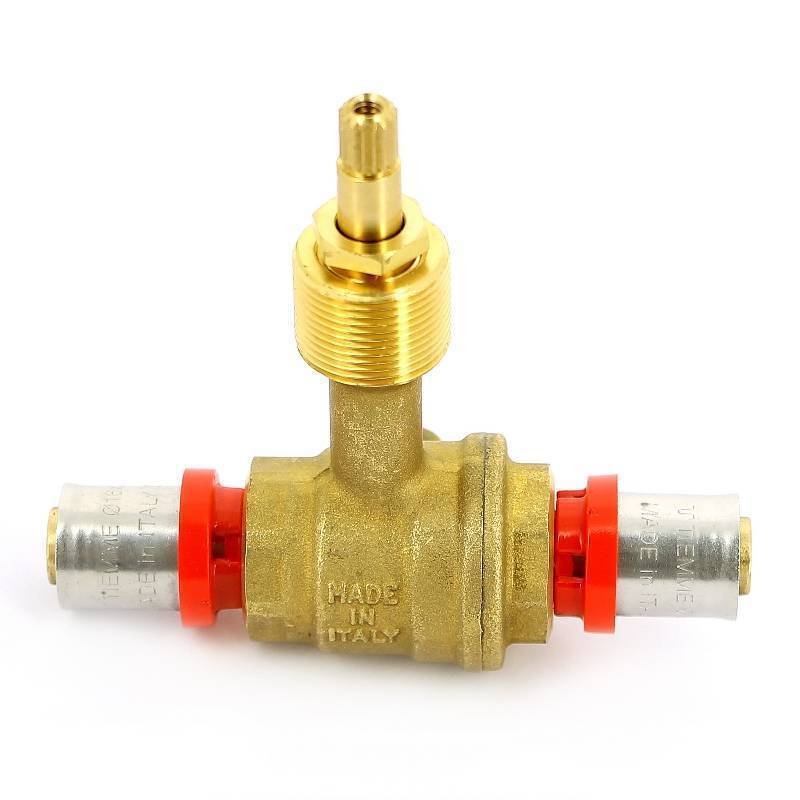 Кран шаровый пресс Tiemme 1680 для скрытого монтажа 16 мм 1680002