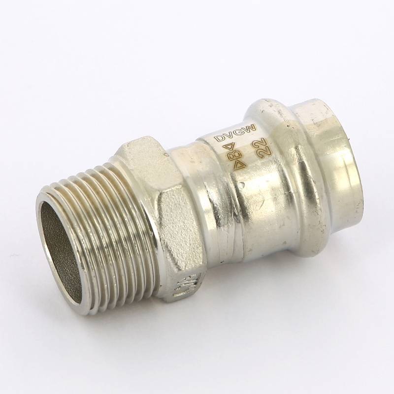 Муфта с наружной резьбой пресс IBP >B< Press Inox 22x3/4 нержавеющая сталь PS4243G0220600