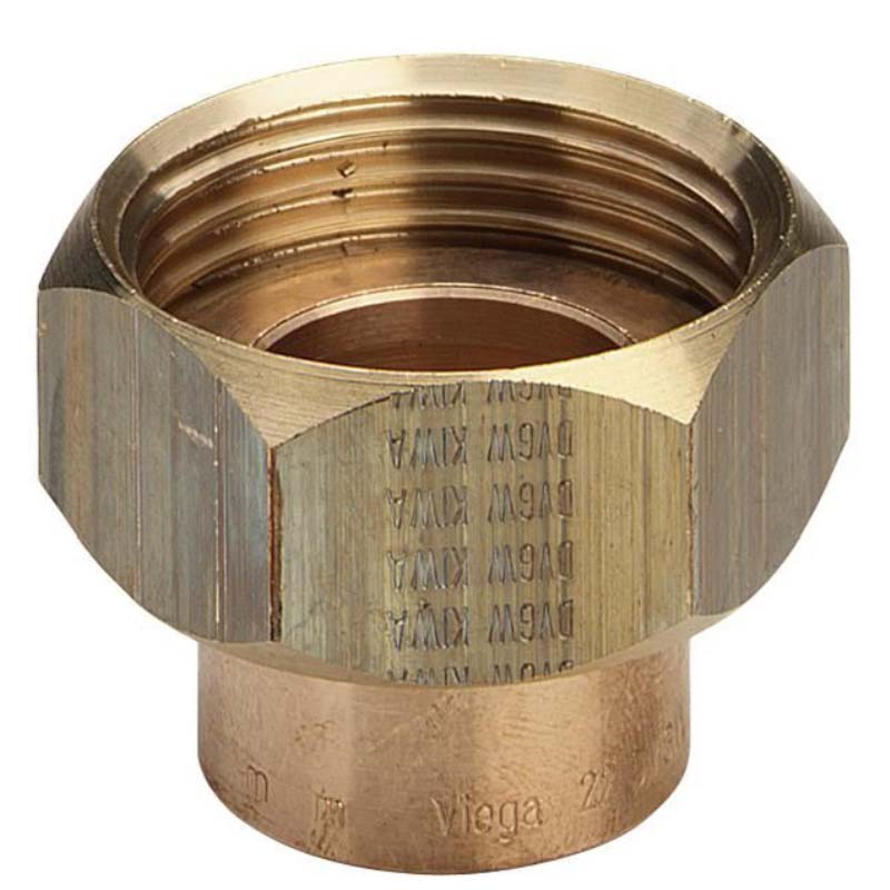 Вставка с накидной гайкой Viega Profipress 35 мм х 1 1/2 пайка-В 288365