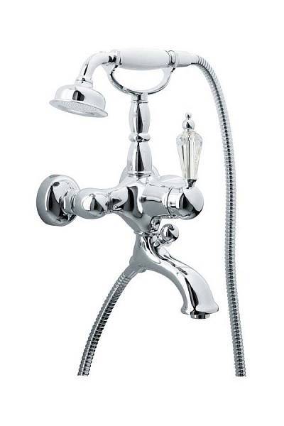 Смеситель для ванны Boheme Brillante Ripresa с душевым комплектом хром 343