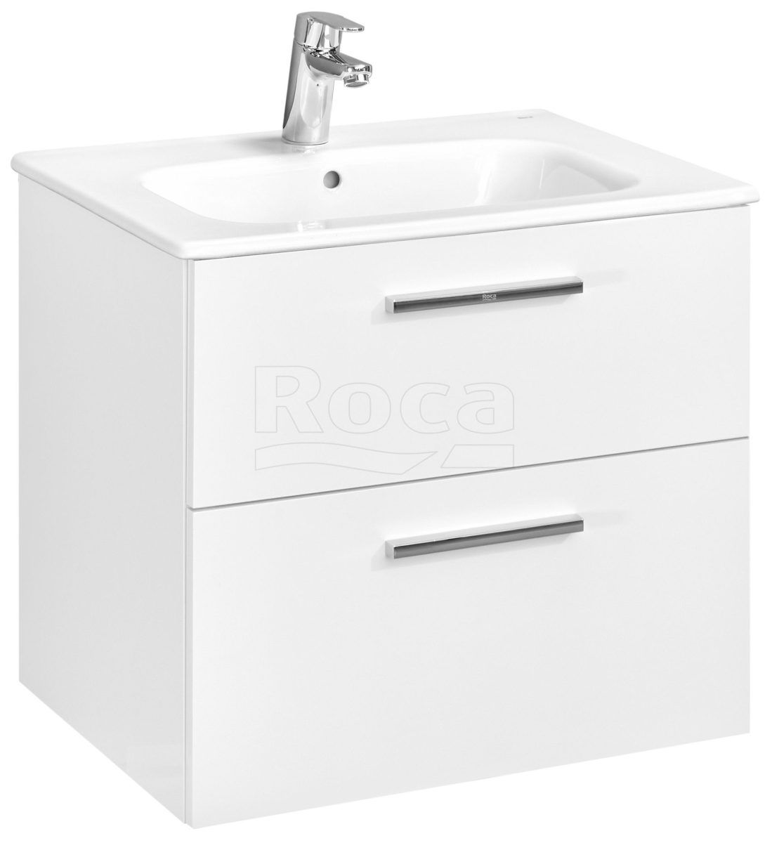 Тумба под раковину Roca Victoria 585х453х515 мм белый глянцевый A857468806