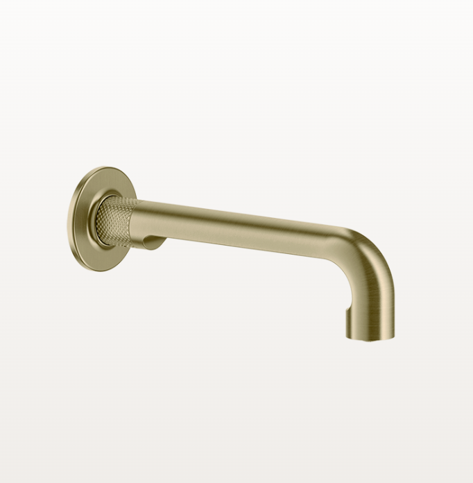 Излив настенный Gessi Inciso 210 мм Brushed Brass PVD 58100727