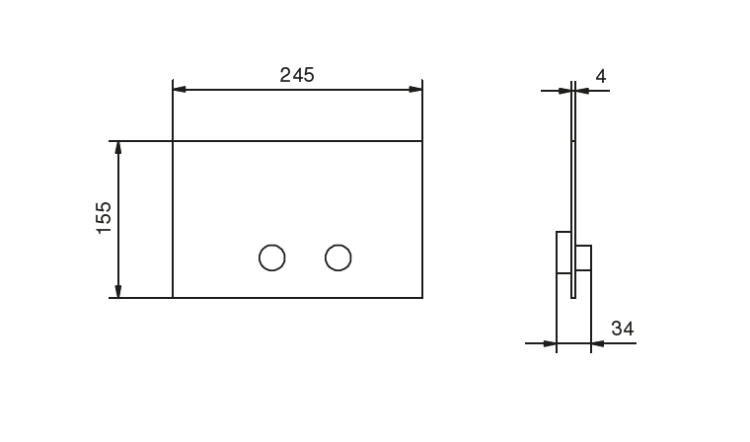 Клавиша смыва Fantini для унитаза Pure Brass PVD 91Q7W216