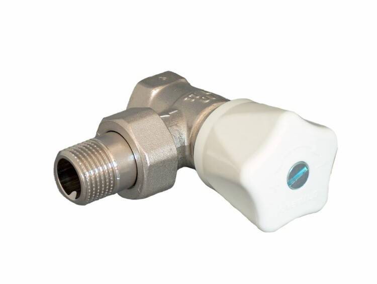 Вентиль запорный угловой Сунержа HRV DN 15 1/2 ВН хром 11-9150-4