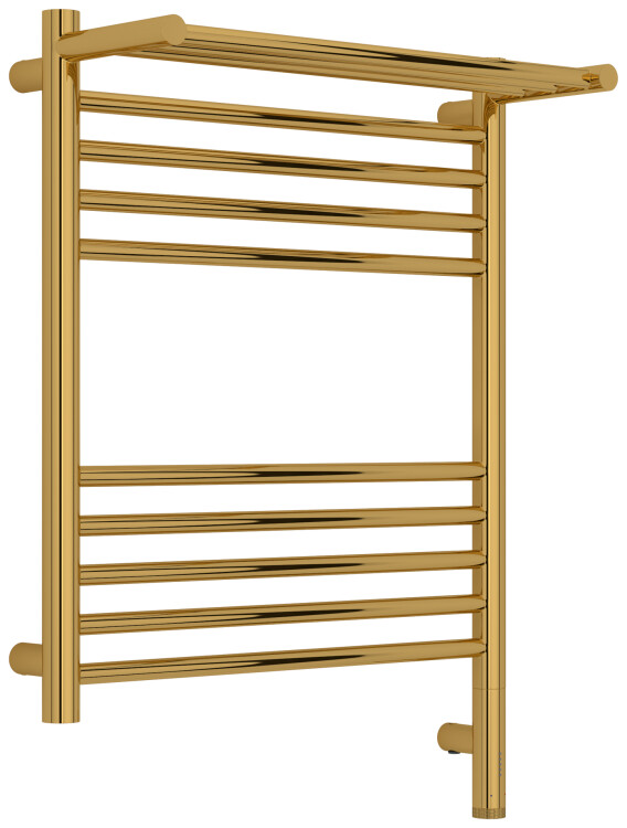 Полотенцесушитель электрический Сунержа Богема 3.1 с 1 полкой 724х532 мм МЭМ нижнее справа золото 03-6007-6050