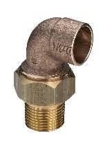 Угловое разъемное соединение Viega бронза DN18 x 1/2 НР 110017