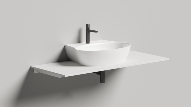 Раковина подвесная Salini ALDA Wall 01 580x450x150 мм белая глянцевая 140311G