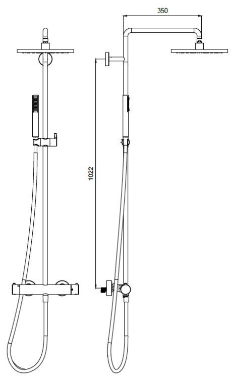 Душевая стойка Almar Shower Columns цвет хром E405003CR