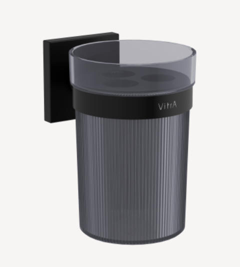 Стакан для зубных щеток VitrA Root черный матовый A4480636