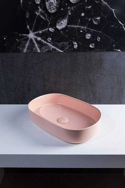 Раковина накладная Allen Brau Fantasy 55 см розовый 4.11022.SM