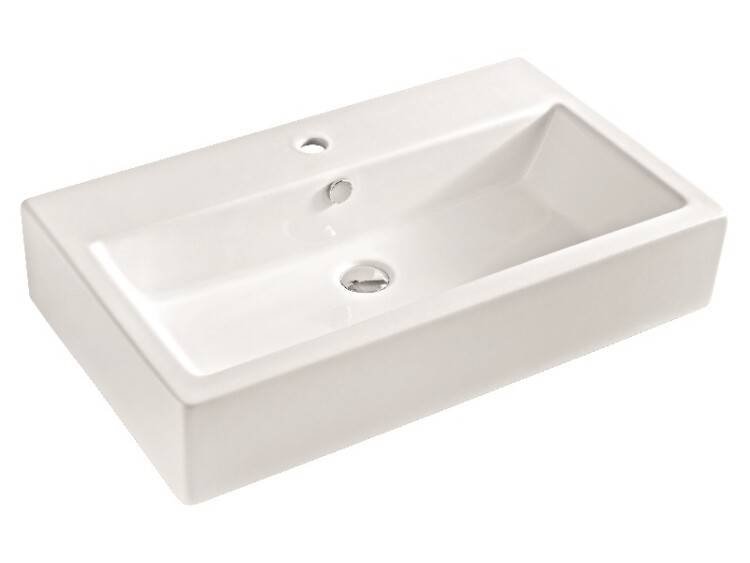 Раковина Artceram Ten 800х470х190 мм 1 отверстие белый глянцевый TFL0260100