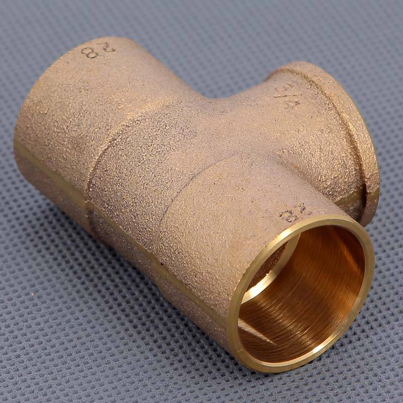 Тройник бронзовый под пайку Viega 28х3/4 ВР 112035