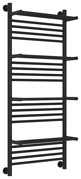 Полотенцесушитель водяной Сунержа Богема с 4 полками 500x1200 мм матовый черный 31-0224-1250