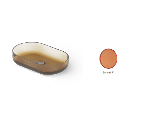 Раковина накладная DEA Design 550x340 мм Sunset DD9091550R1