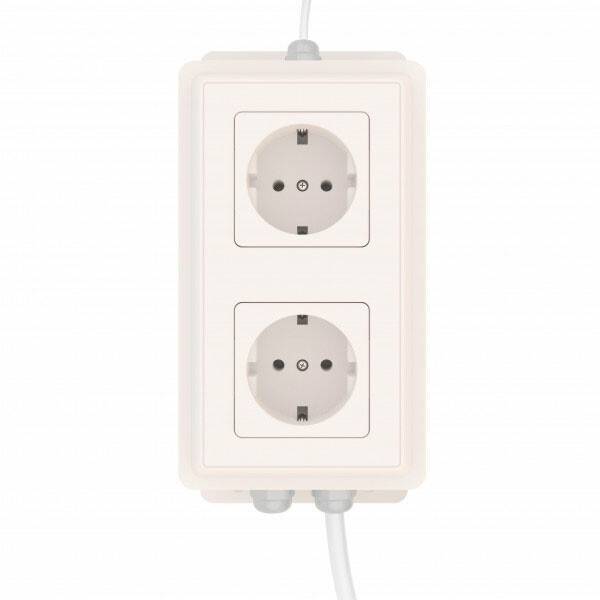 Блок управления 2-мя розетками проводной ectoControl ec01021