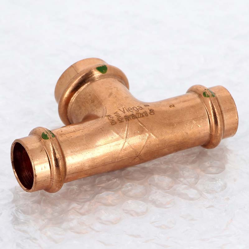 Тройник пресс медный Viega Profipress 18x22x18 мм 322694