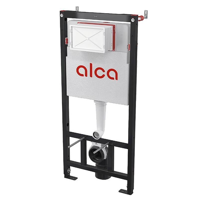 Инсталляция для унитаза Alcaplast AM101/1120 с кнопкой M70 белая и шумоизоляцией AM101/1120-4:1 RU M70-001