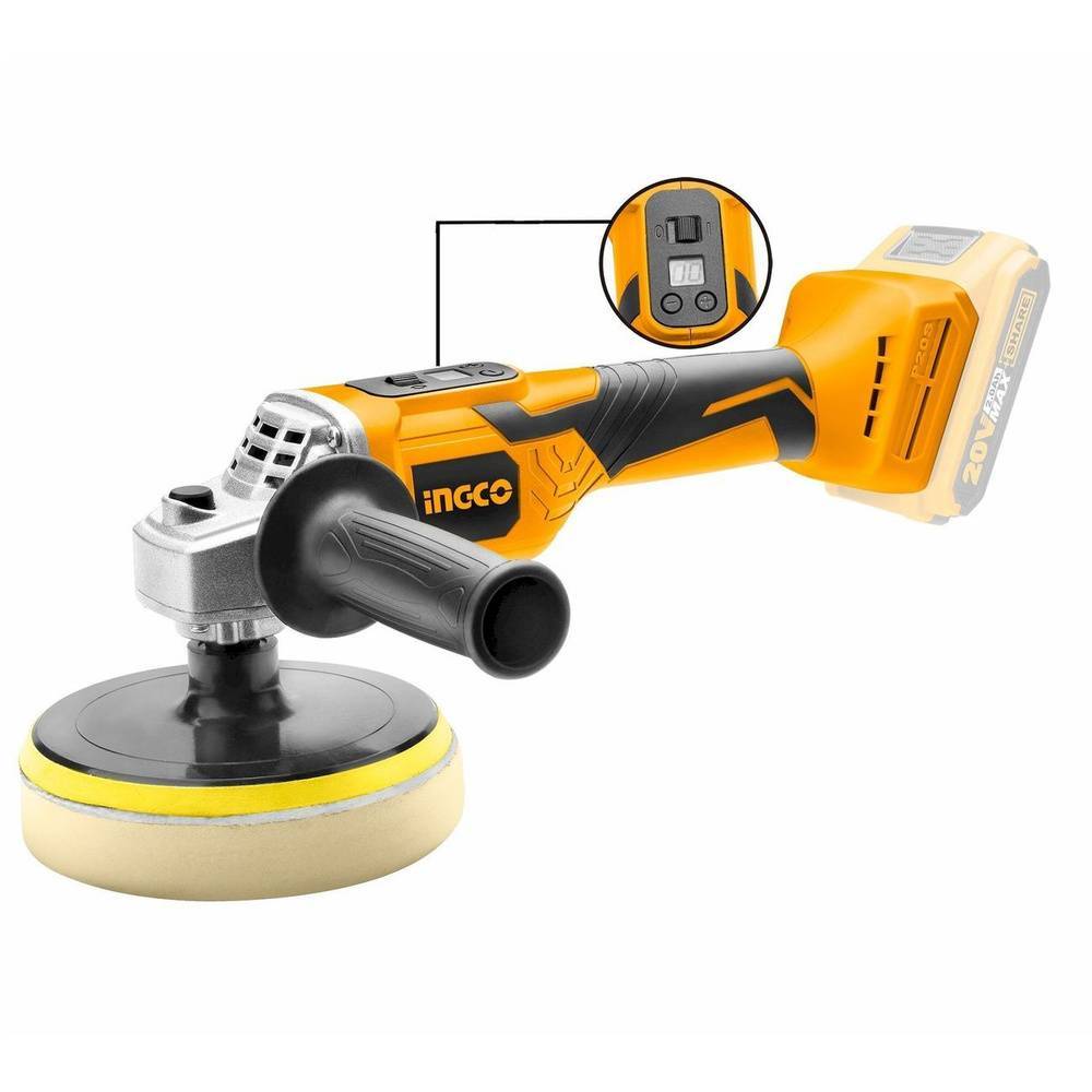 Полировальная машина аккумуляторная INGCO APLI бесщеточная APLI