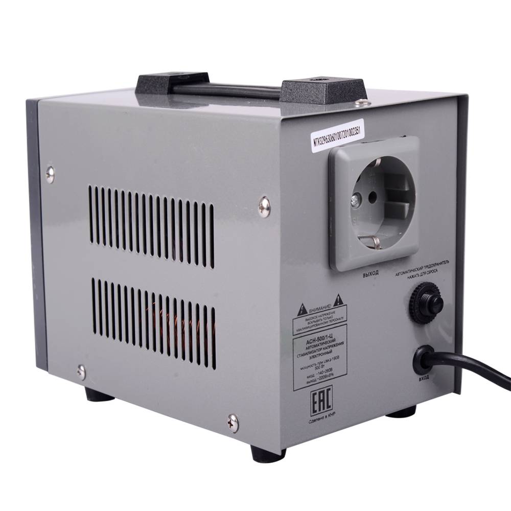 Стабилизатор напряжения Ресанта АСН-500/1-Ц релейный 0.5 кВт