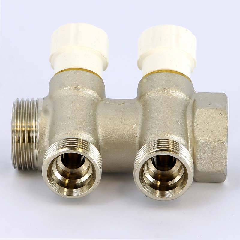 Коллектор никелированный Uni-Fitt 1 НВ 2 выхода 3/4 EK 40 мм 406N4320