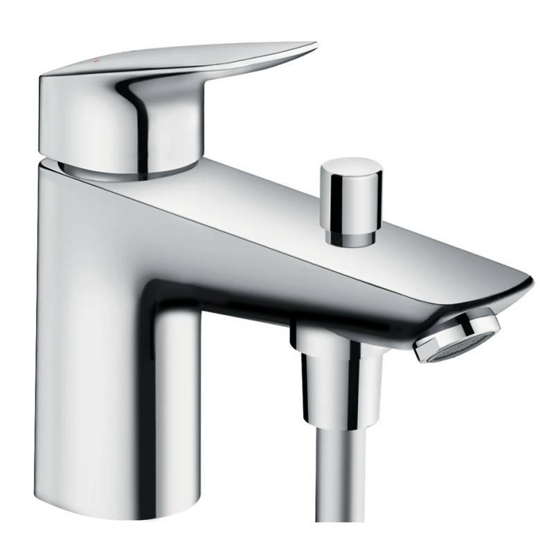 Смеситель для ванны Hansgrohe Logis 220 на борт ванны на 4 отверстия хром 71312000