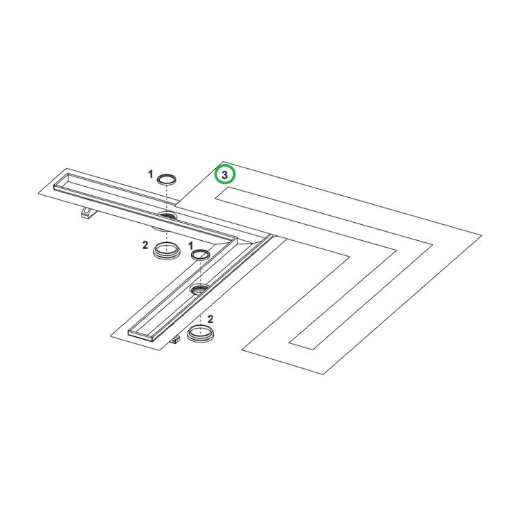 Гидроизоляционная манжета TECE Seal System для TECEdrainline 900x900 мм 668006