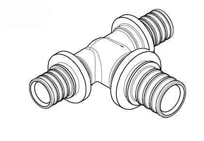 Тройник REHAU RAUTITAN MX 16x20x16 мм латунь 11081011001