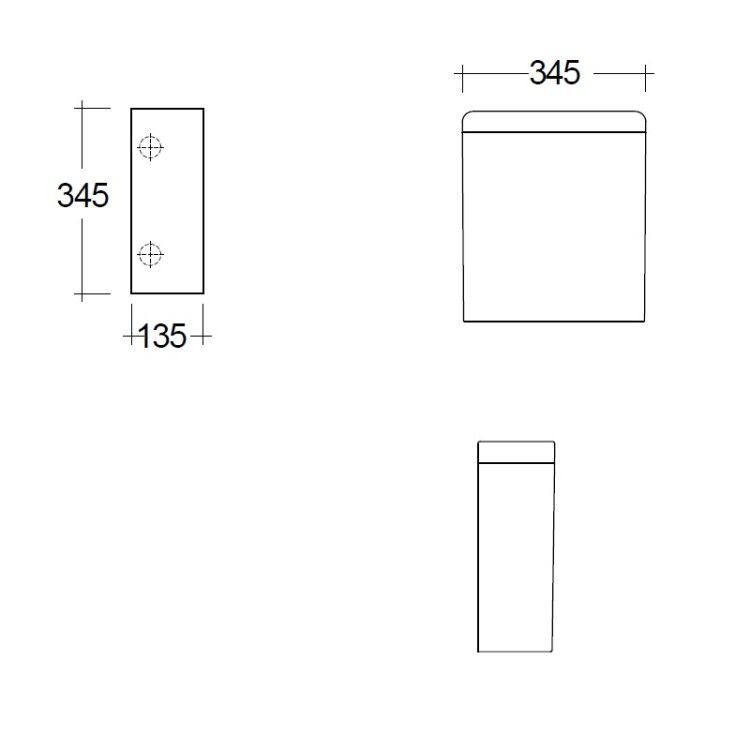 Сливной бачок K-KERAMAG RESA C 345x135x385 мм белый 28WCT43