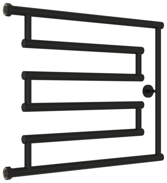 Полотенцесушитель водяной Сунержа High-Tech model L 660x528 мм черный матовый 31-4052-5065