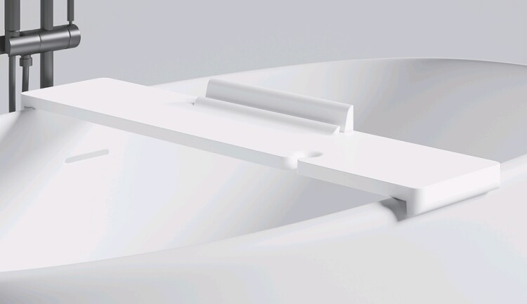 Полка-столик для ванны Salini Gabbiano 900х200х72 мм белый матовый 1906201M