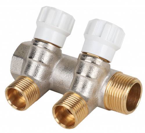 Коллектор Hogart Premium 3/4 x 1/2 EK 2 выхода с регулирующими вентилями MM4020504
