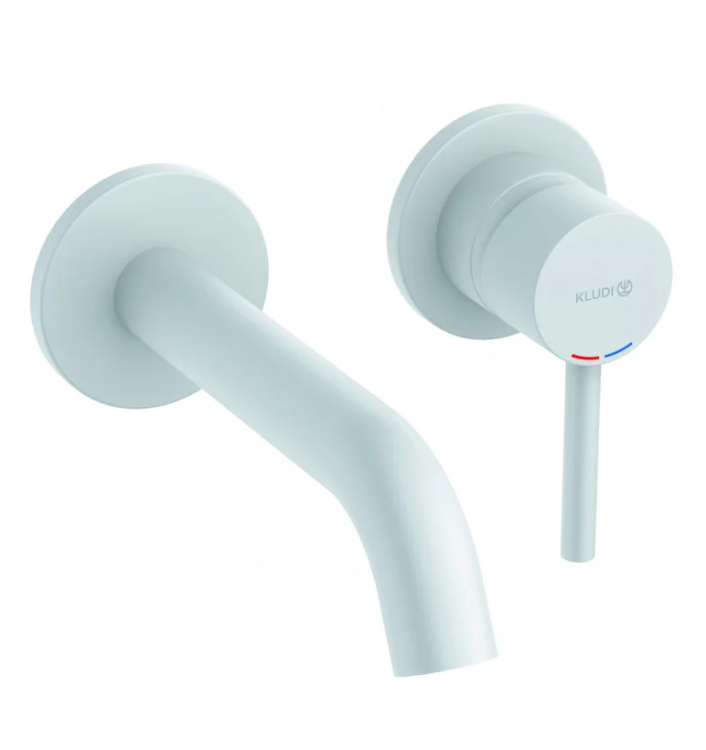 Смеситель для раковины Kludi BOZZ встраиваемый белый матовый 382445376