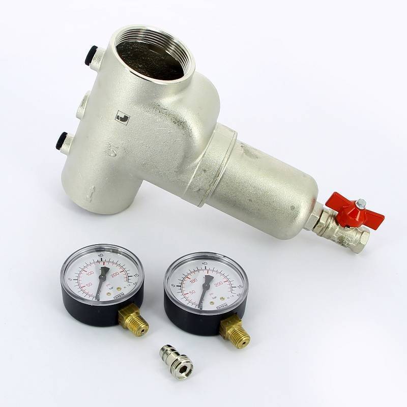 Фильтр промывной Itap 189 с двумя манометрами 2 189 2