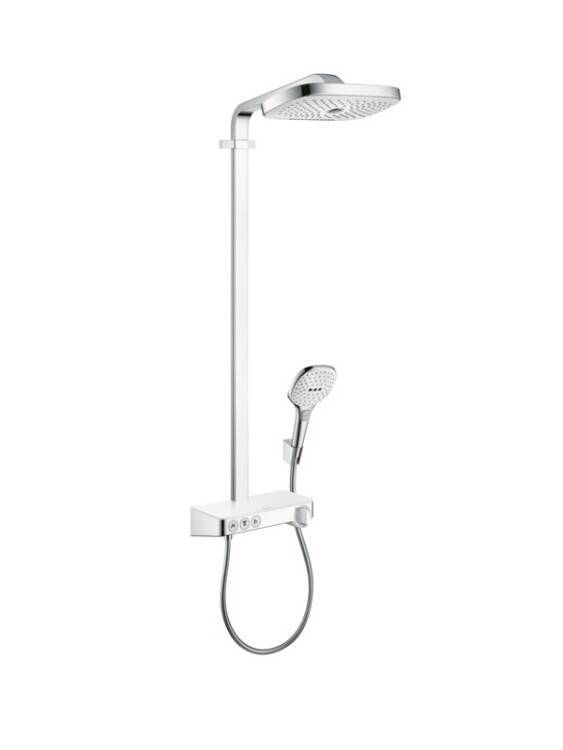 Душевая стойка Hansgrohe Raindance Select E 300 2jet белый/хром 27127400