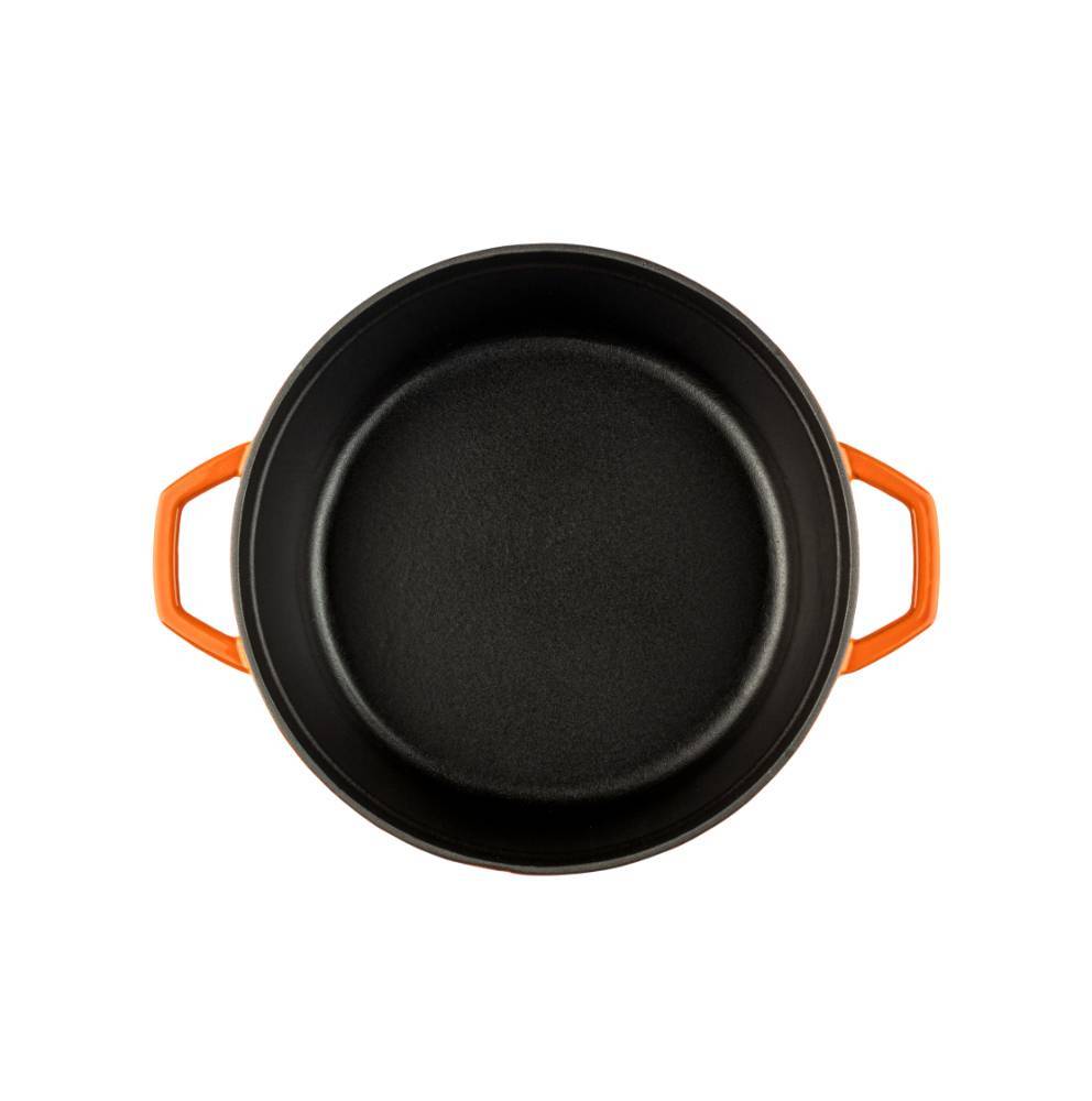 Кастрюля глубокая Hascevher Yeni Derin 28 см оранжевая A906528