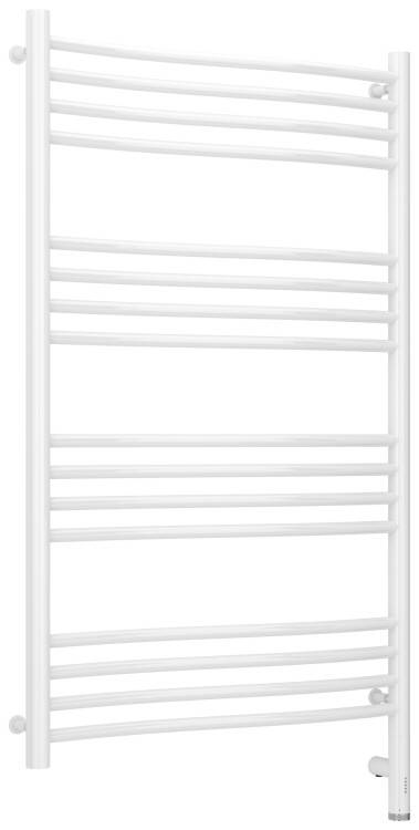 Электрический полотенцесушитель Сунержа Флюид 3.0 1124x632 мм МЭМ нижнее справа белый 12-5821-1060