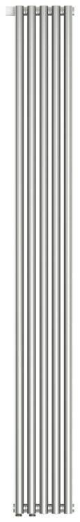 Дизайн-радиатор Сунержа Эстет-0 1-трубный 1800x225 мм 5 секций нижнее подключение EU50 левый сатин 07-1032-1805