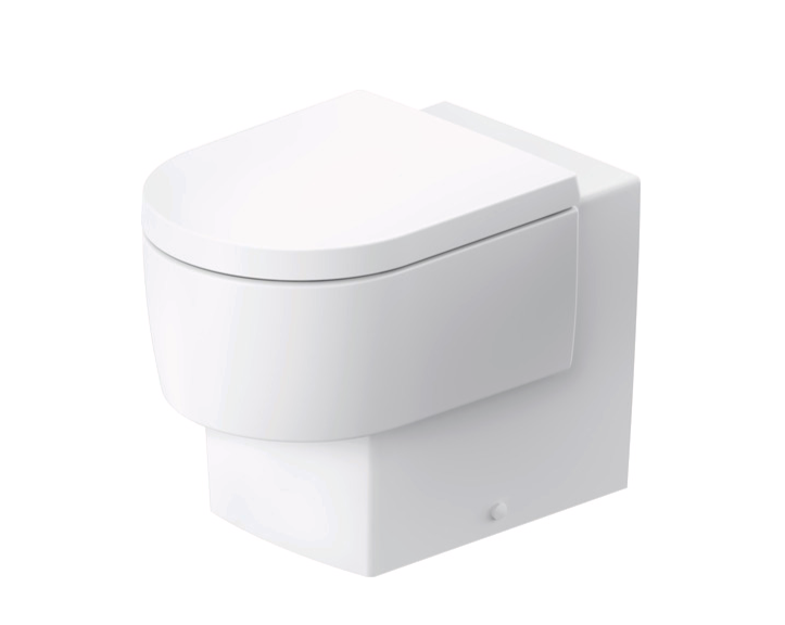 Унитаз приставной Duravit Balcoon 370x540x360 мм безободковый цвет белый матовый 207109AC00