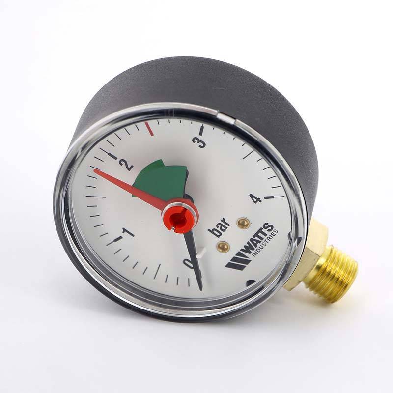 Манометр радиальный Watts F+R201 63 мм 1/4 4 бар с указателем предела 10007722